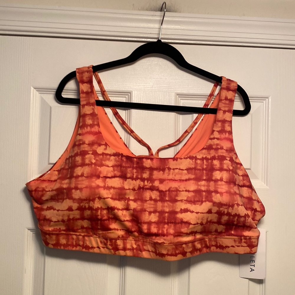 Brand New Athleta Exhale Printed Bra…size 3X - Picture 1 of 4
